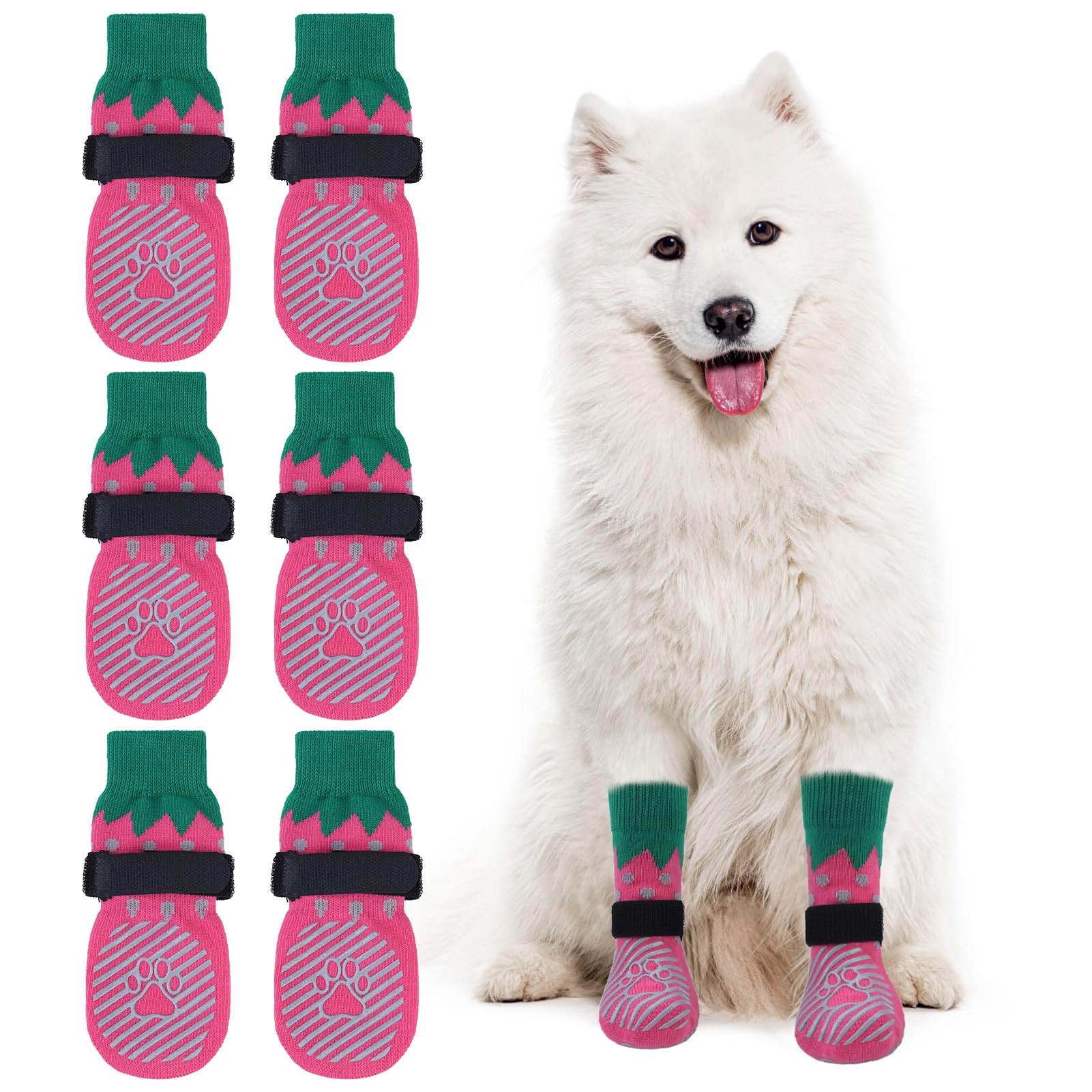 EXPAWLORER dog socks close-up shows breathable material for paw comfort.