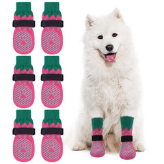 EXPAWLORER dog socks close-up shows breathable material for paw comfort.