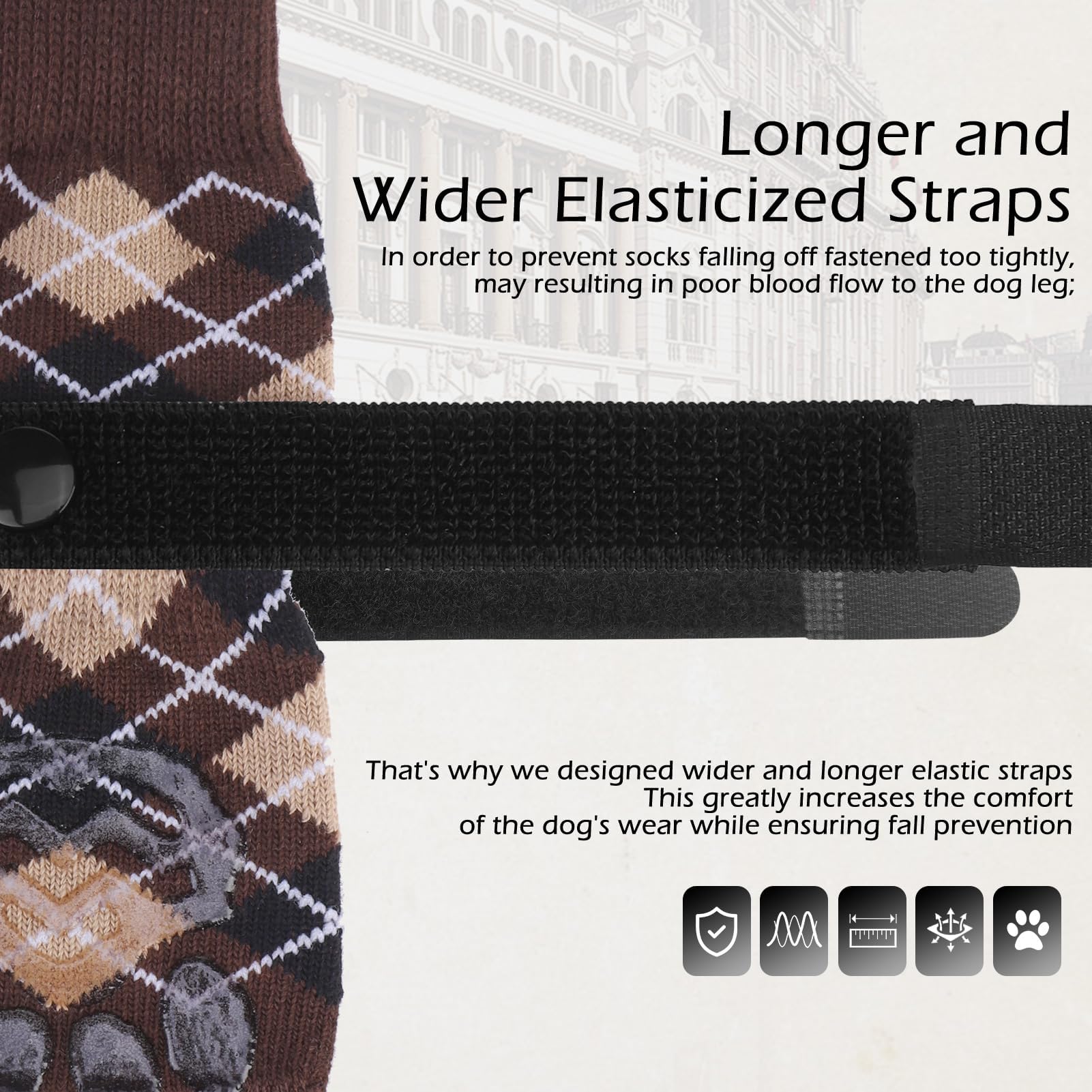 EXPAWLORER dog-socks breathable-material emphasizes comfort during extended wear.