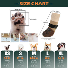 EXPAWLORER dog socks cuff interior points provide extra hold