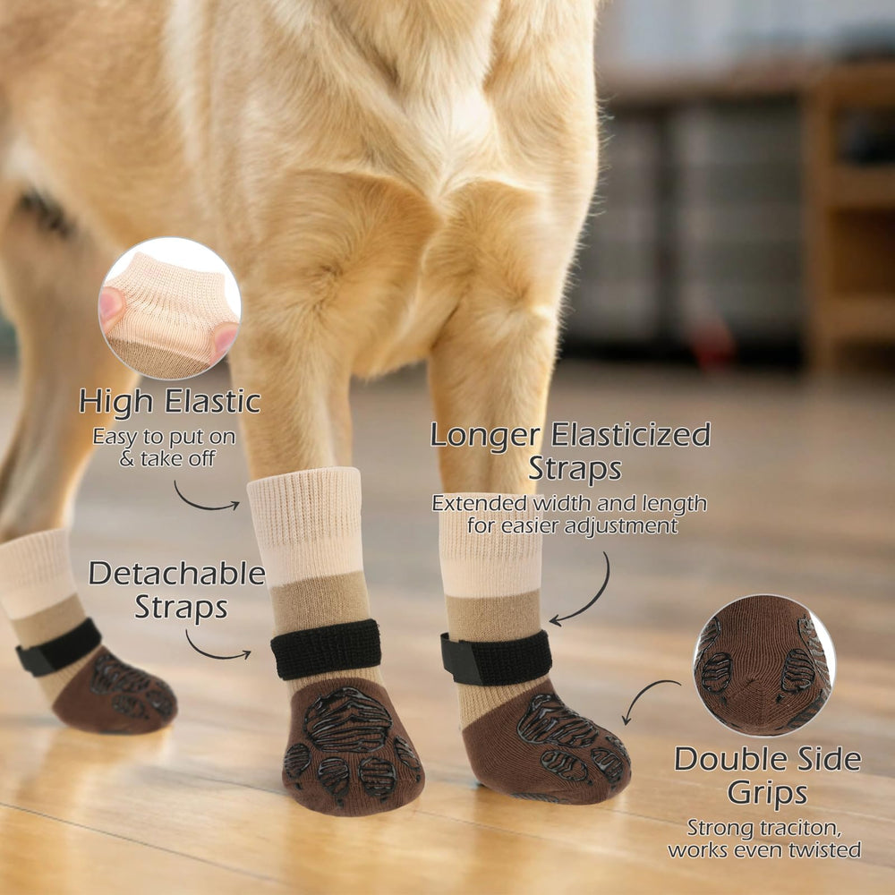 EXPAWLORER double sided grips provide stability on smooth surfaces