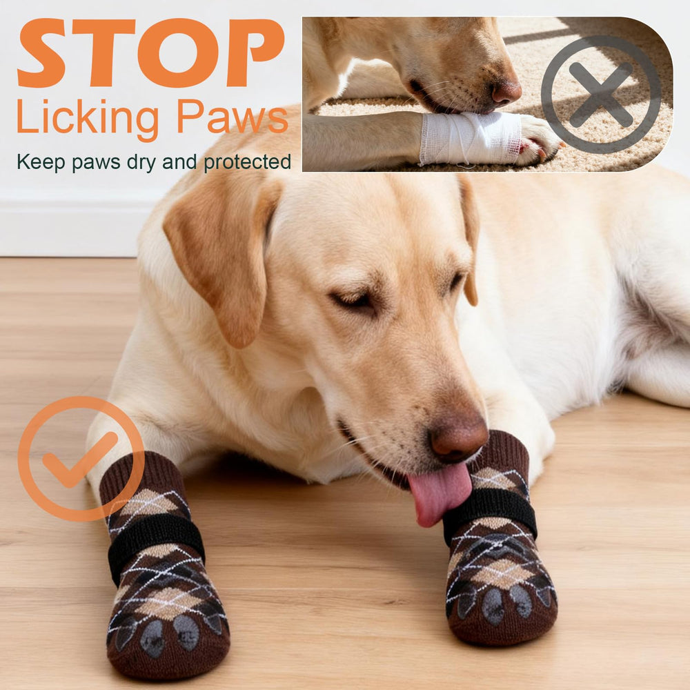 EXPAWLORER dog-socks indoor-outdoor-use shows versatile protection for all activities.