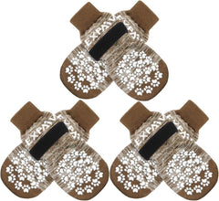 EXPAWLORER dog socks with paw-protection to deter licking during daily walks.