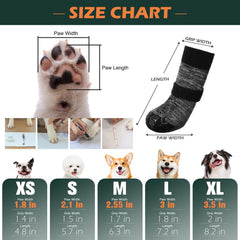 EXPAWLORER Dog Socks side view with strap shows secure closure.