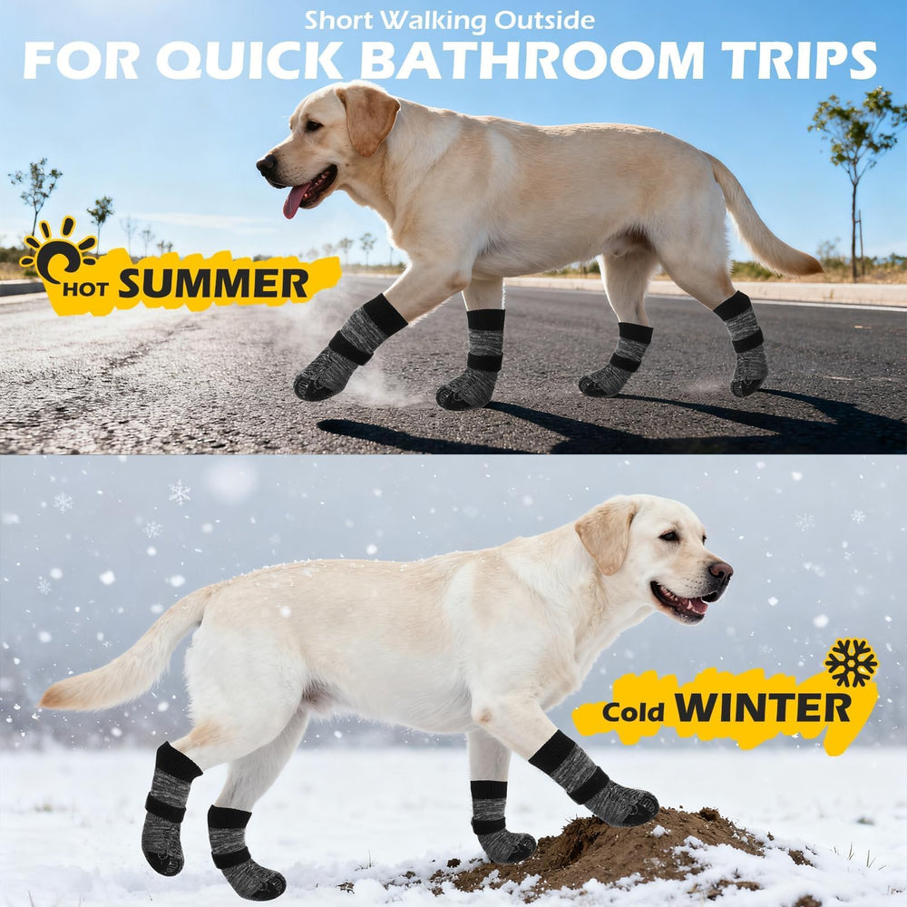 EXPAWLORER Dog Socks size guide helps pick the right fit.