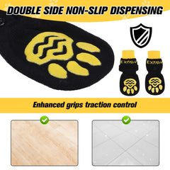 EXPAWLORER dog socks in soft breathable fabric on a paw