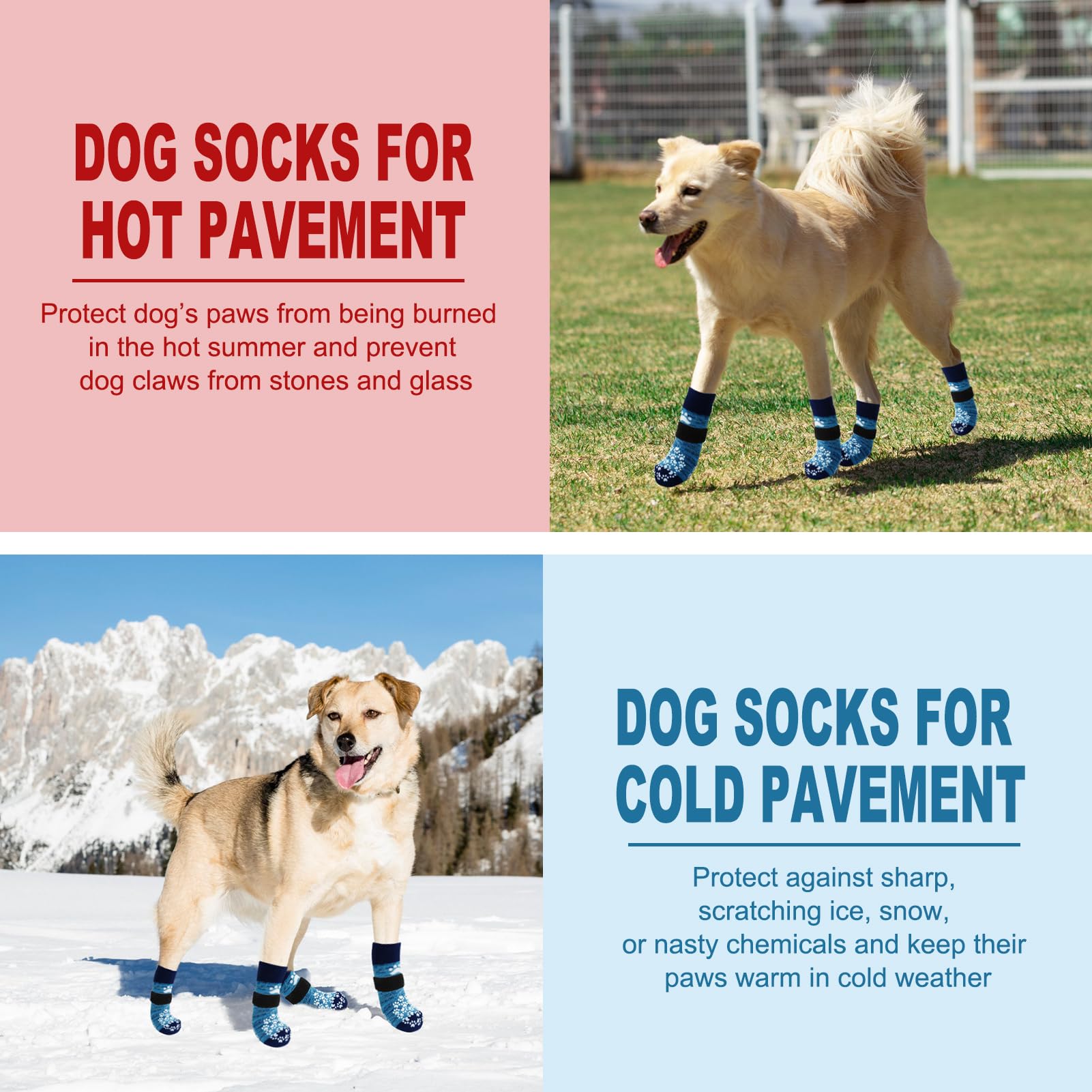 EXPAWLORER dog socks washable straps showing easy care and reuse