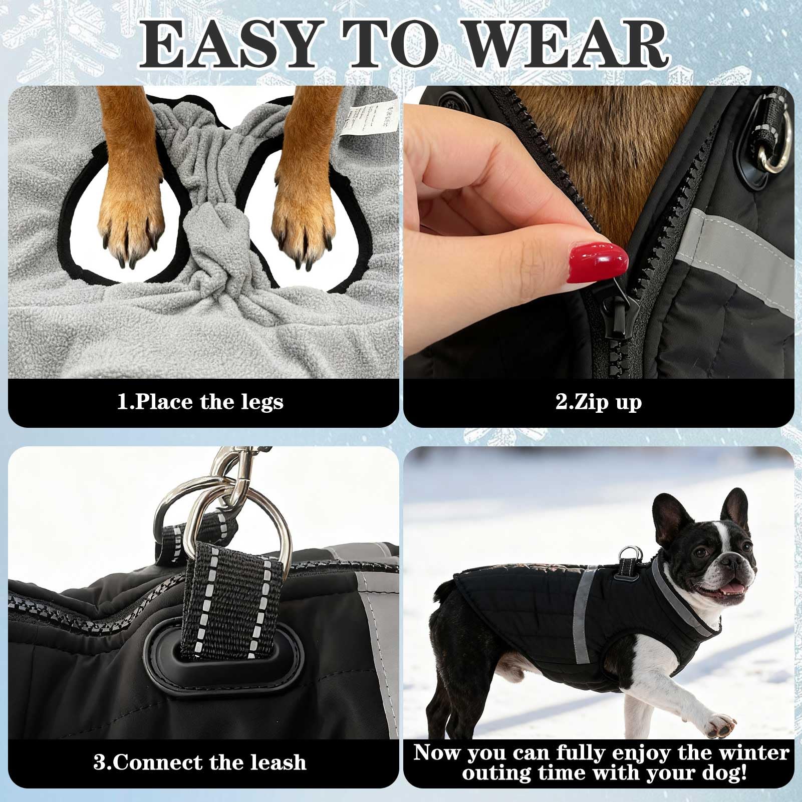 EXPAWLORER dog winter coat green fleece lining delivers cozy warmth