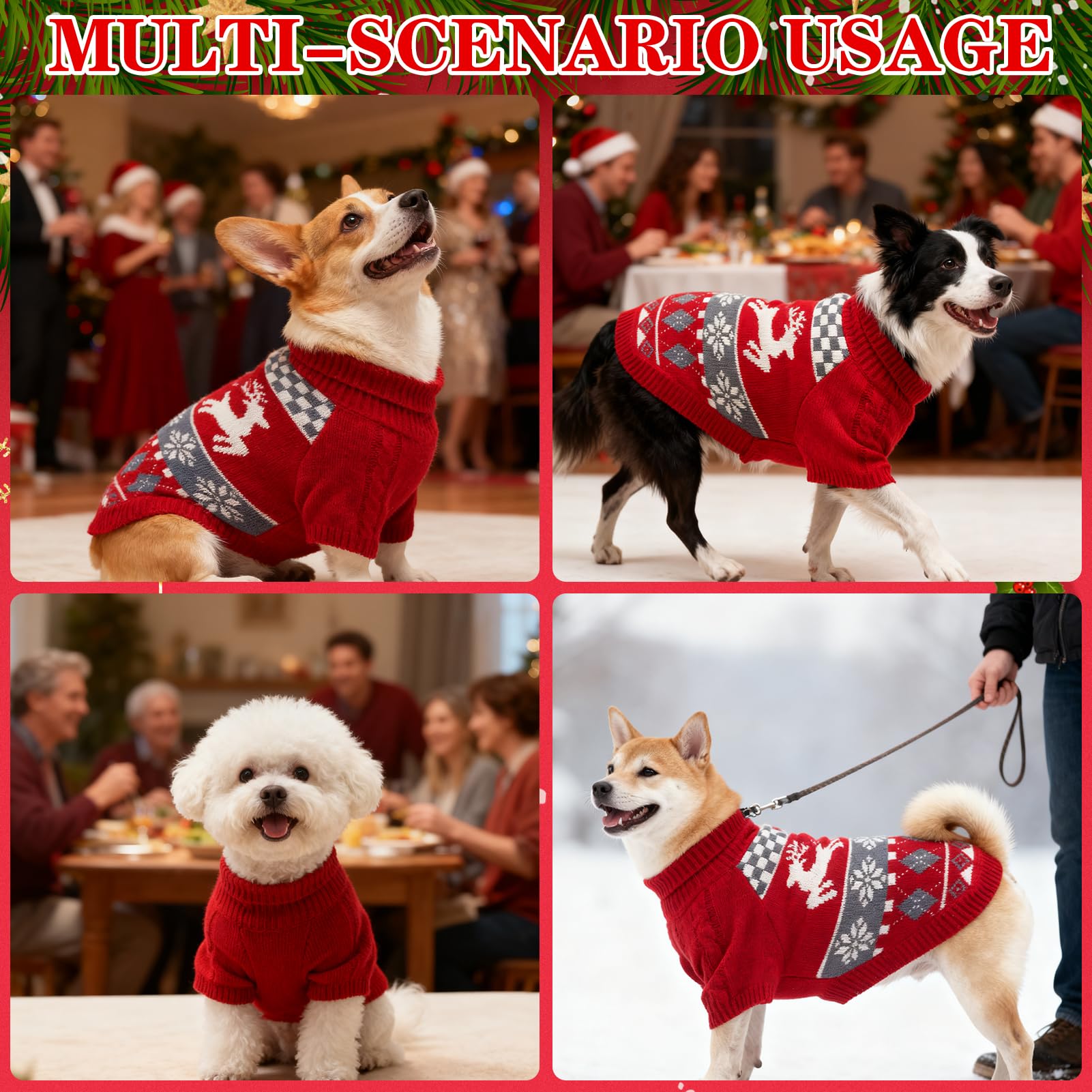 EXPAWLORER easy-care sweater stays neat with machine washability.