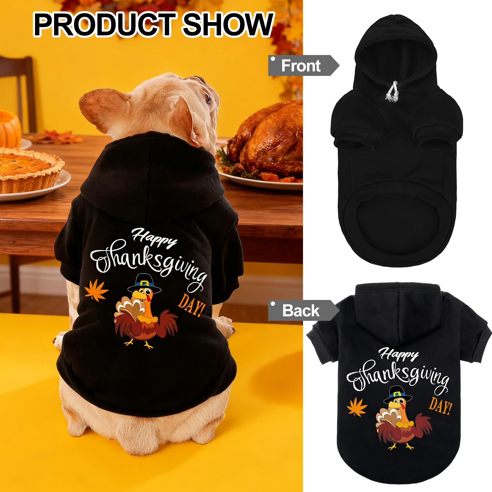 EXPAWLORER fall dog hoodie fabric closeup soft and skin-friendly.