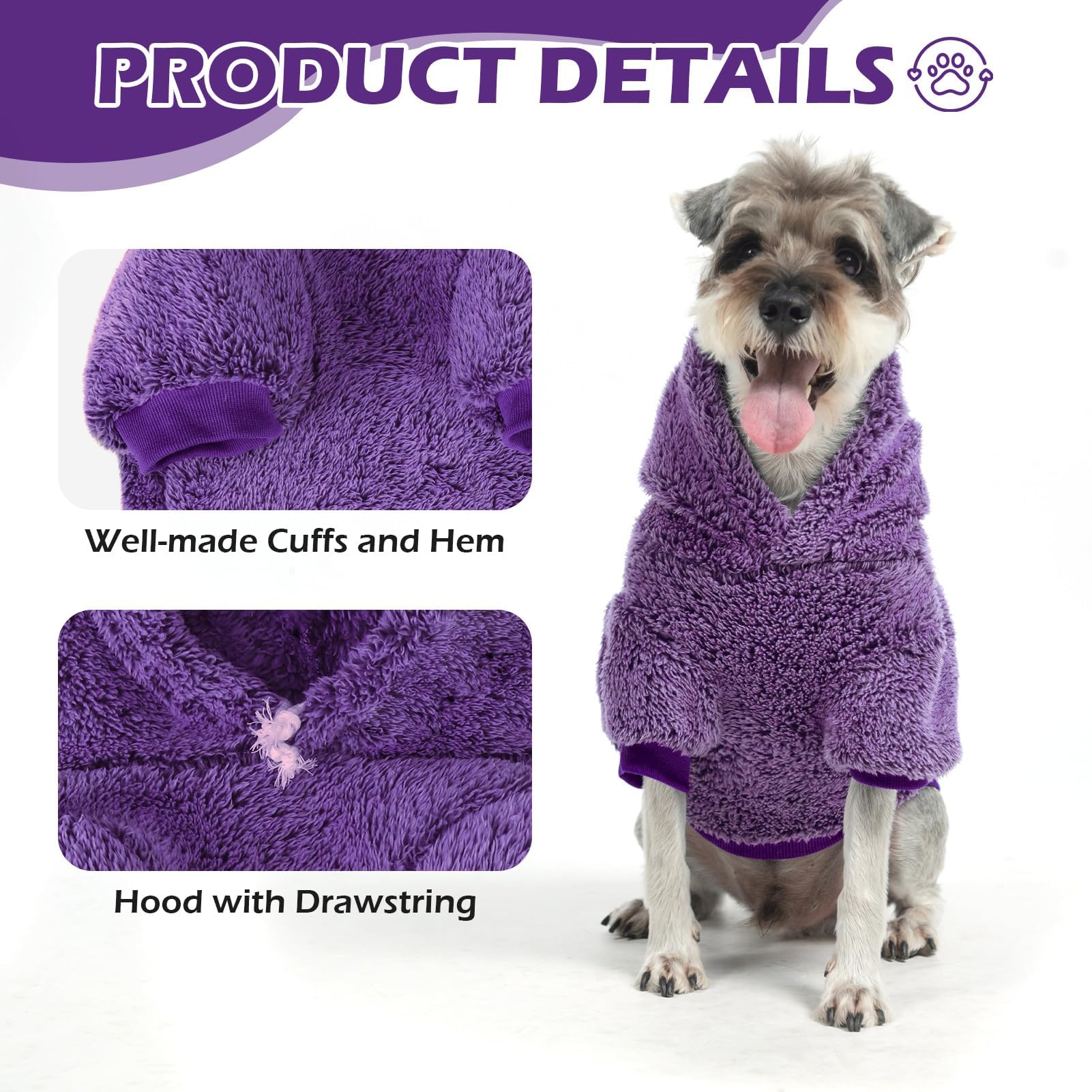 EXPAWLORER plush fleece keeps dogs comfortable and toasty on chilly autumn days.
