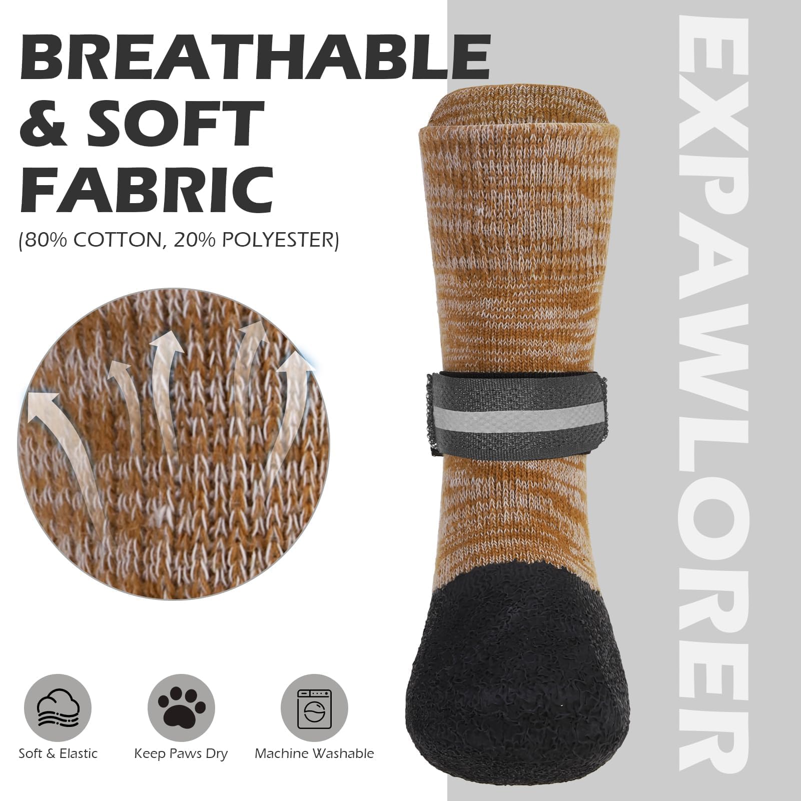 EXPAWLORER hardwood floor protection keeps floors clean during playful pups