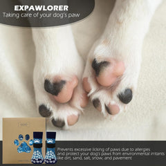 EXPAWLORER paw protector dog socks warm paws in cold weather
