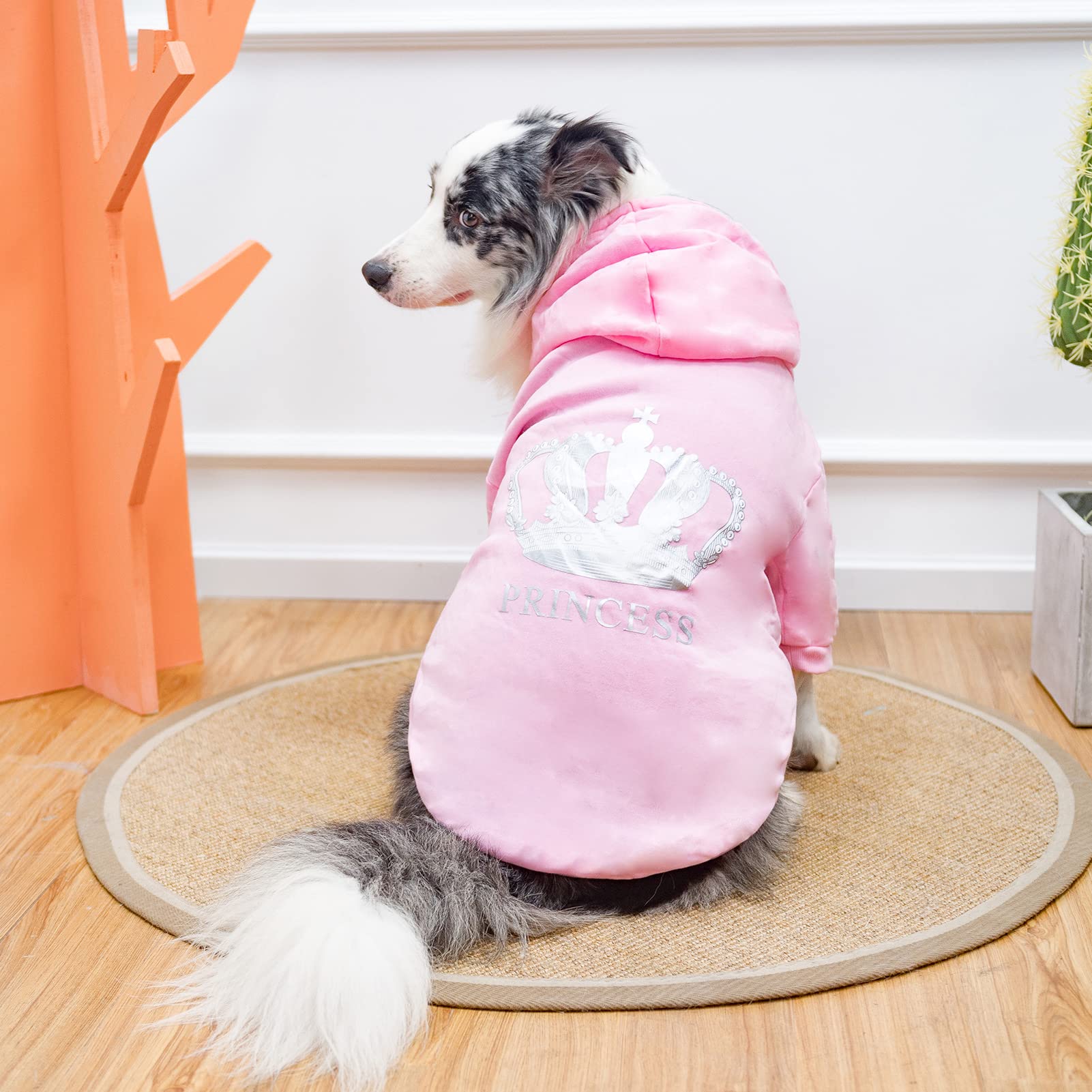 EXPAWLORER Princess hoodie machine-washable fabric simplifies cleaning after adventures.