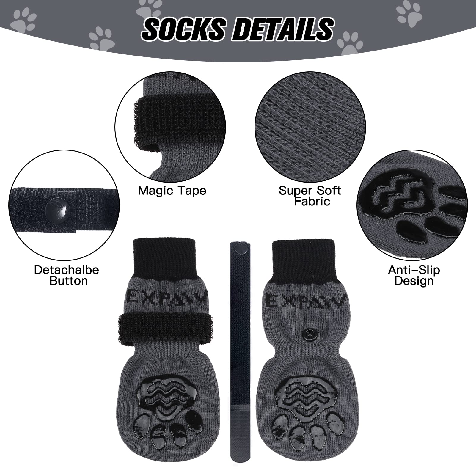 EXPAWLORER soft breathable fabric closeup shows comfy fit.