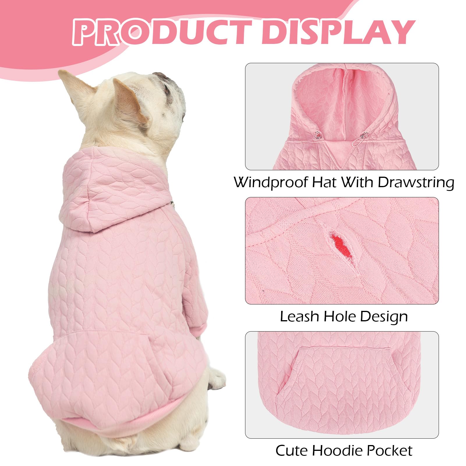 EXPAWLORER textured cable knit hoodie cuff detail strengthens wind resistance.