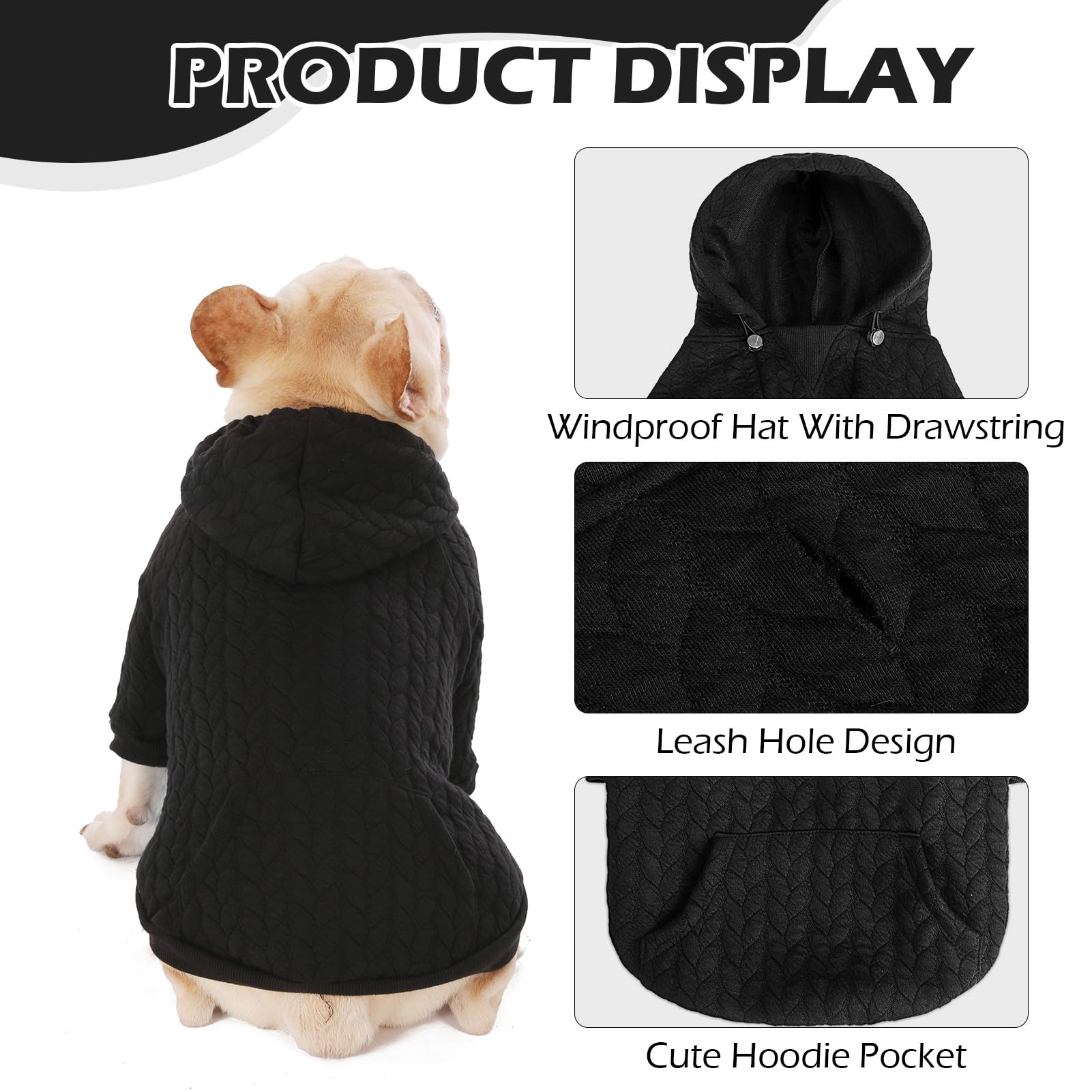 EXPAWLORER textured cable-knit hoodie raglan sleeves allow freer movement while active.