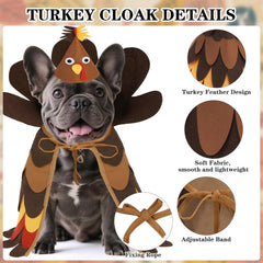 expawlorer turkey head hat adjustable close-up shows secure fit