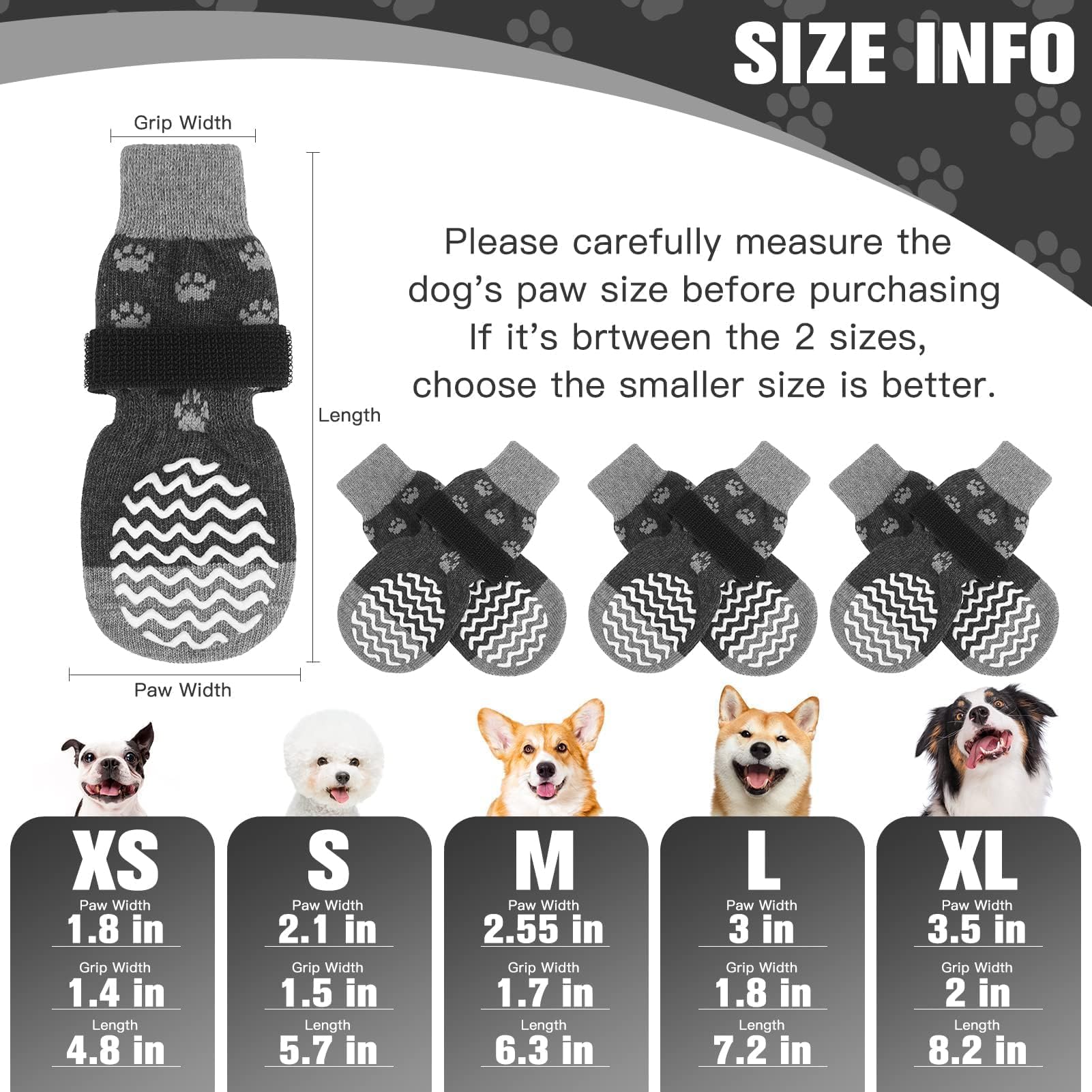 Expawlorer zapatillas para perros en interiores, evitan resbalones en suelos de madera.