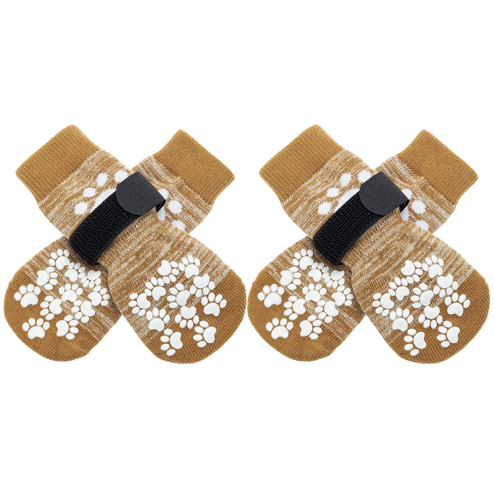 Calcetines antideslizantes EXPAWLORER para perros protegen las patas y evitan resbalones.