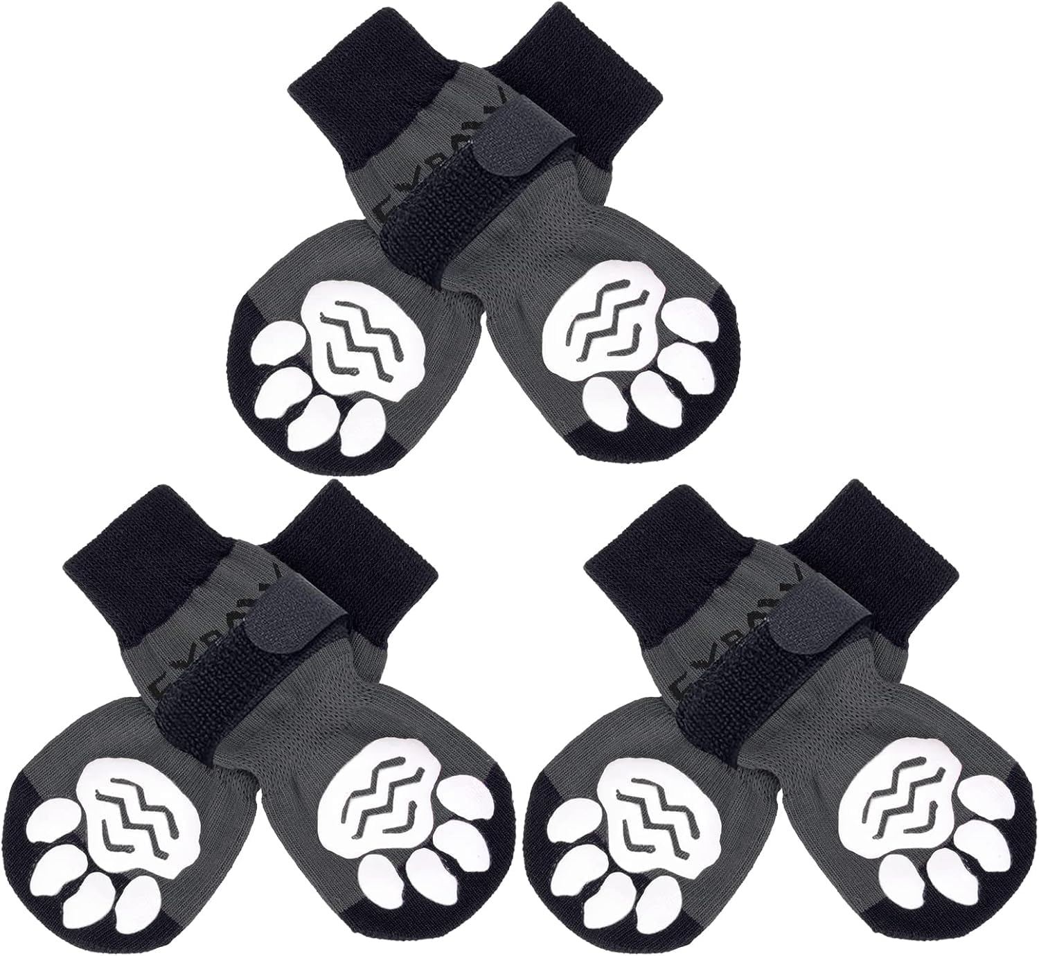 Expawlover calcetines antideslizantes para perros, agarre frontal para mayor estabilidad.
