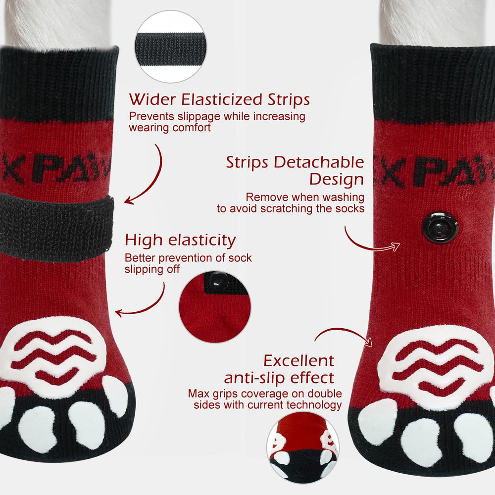 EXPAWLORER double-side nonskid traction provides extra grip on slick surfaces.