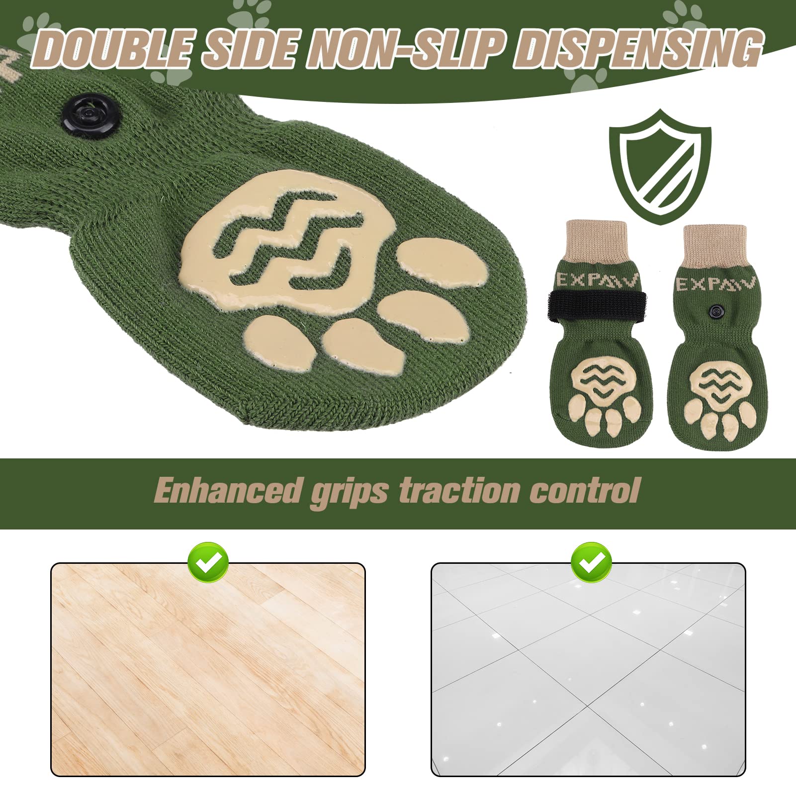 EXPAWLORER paw size guide helps pick the right fit for protection