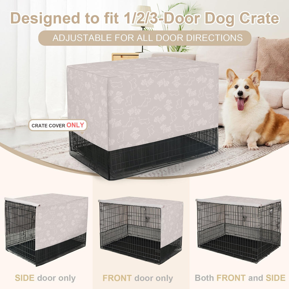 Explore Land anxiety-den dog crate cover creates a dark, secure den for restful naps.