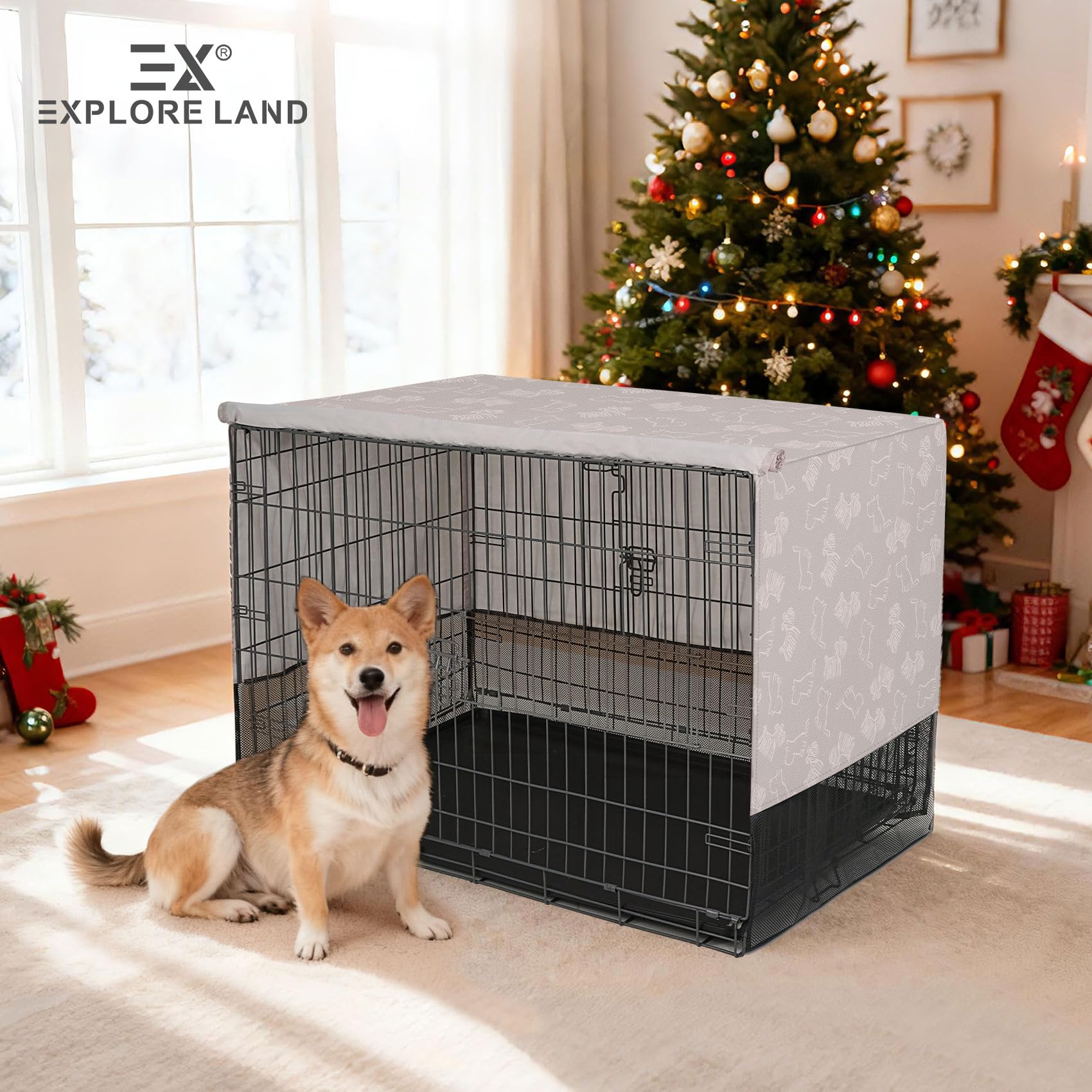 Explore Land breathable dog crate cover care instructions help maintain breathable fabric and fit.