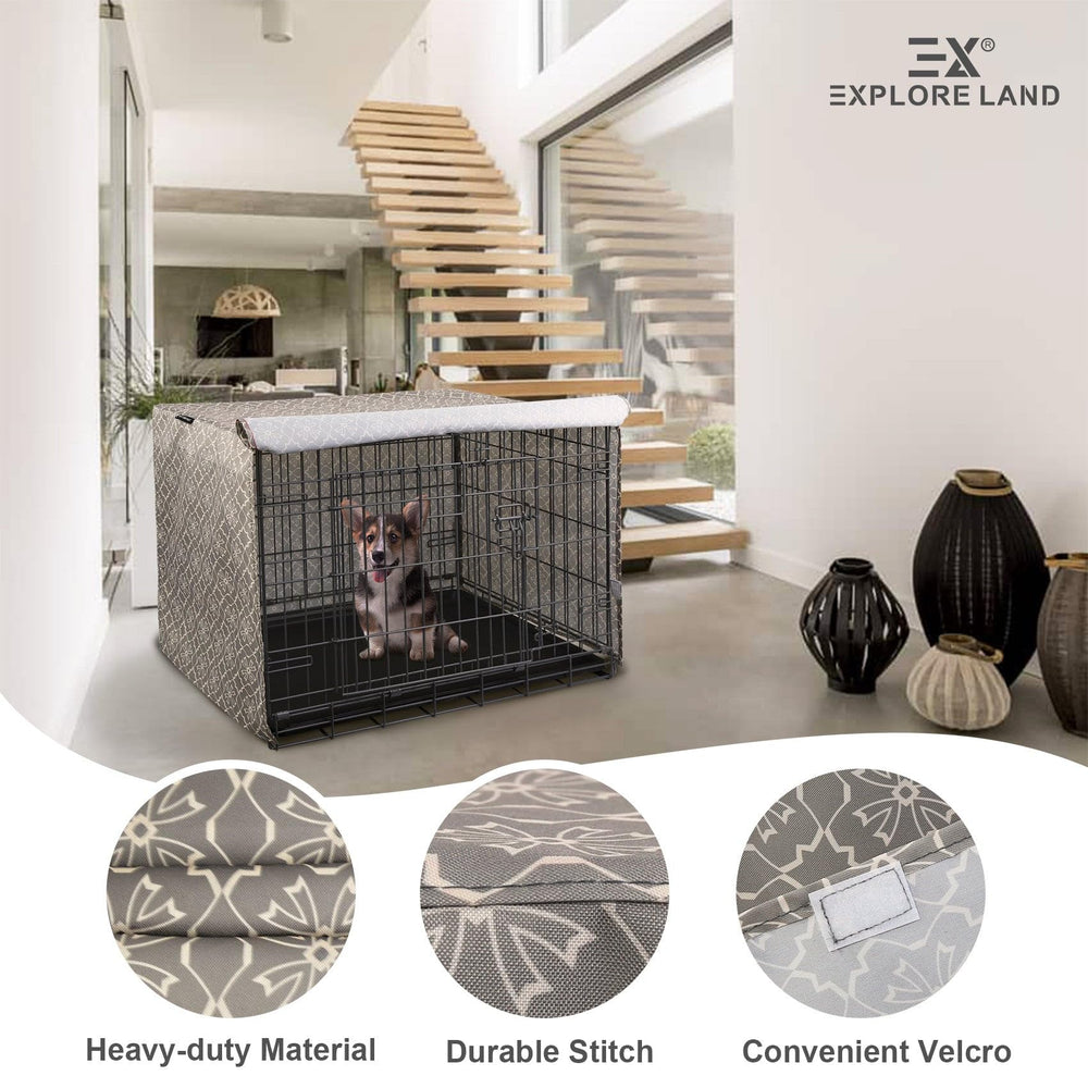 Explore Land vintage violet crate cover uses PU-coated polyester to block drafts.