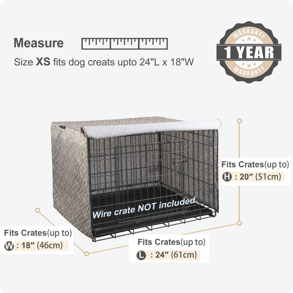 Explore Land crate cover universal fit demonstrates easy integration with most 24-inch wire crates.