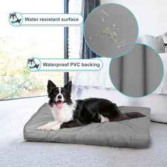 Explore Land bed cover with covered zipper for secure crate use.