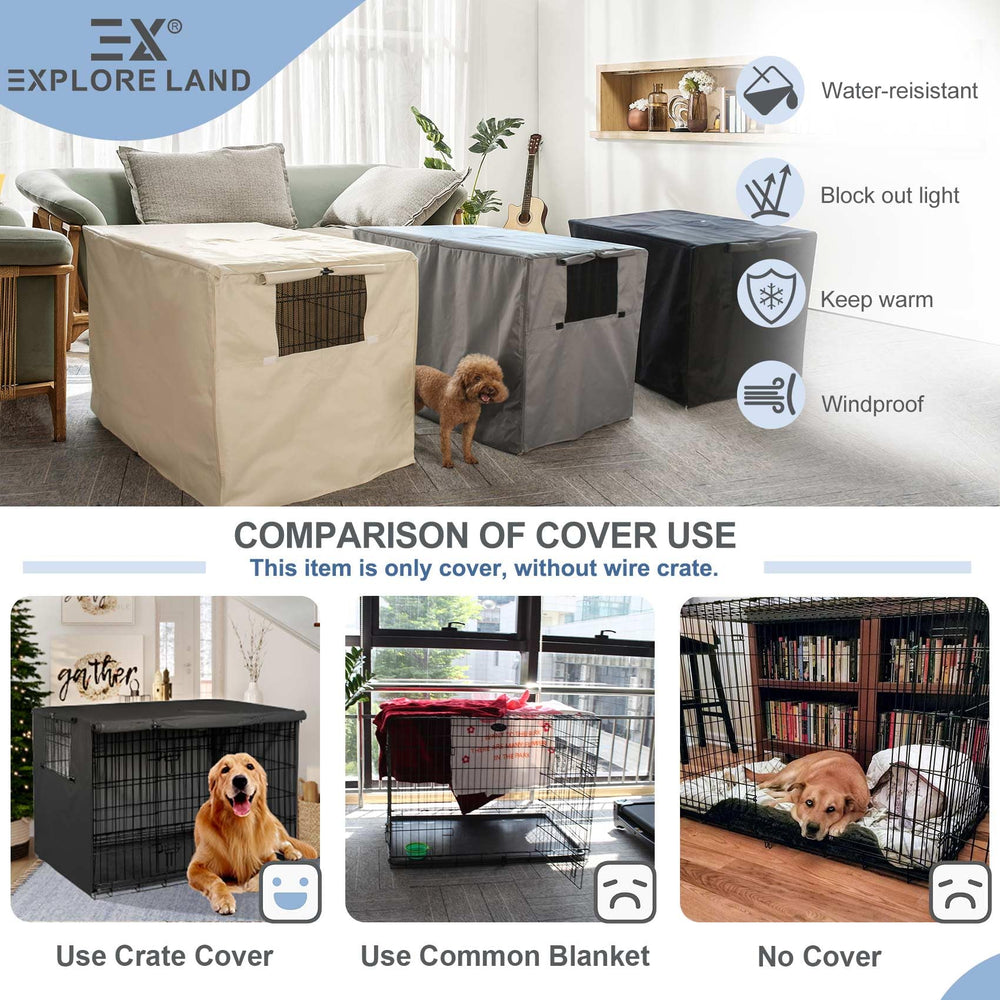 Explore Land crate cover in-use install feature facilitating quick setup and portability.