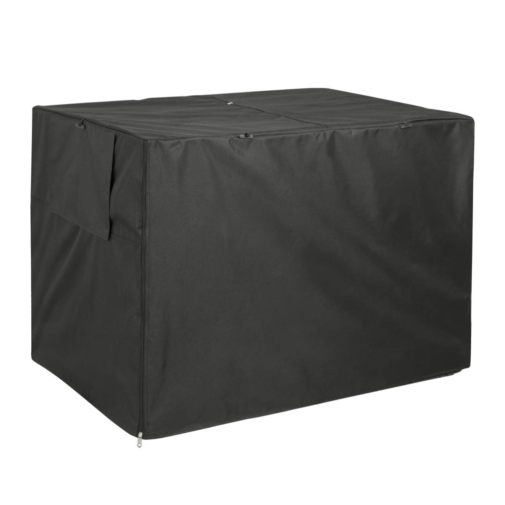 Explore Land dog crate cover indoor setup shows sunshade effect on crate