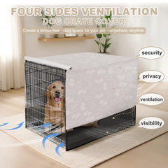 Explore Land dog crate cover universal fit for 30-inch crates for versatile home and travel use.