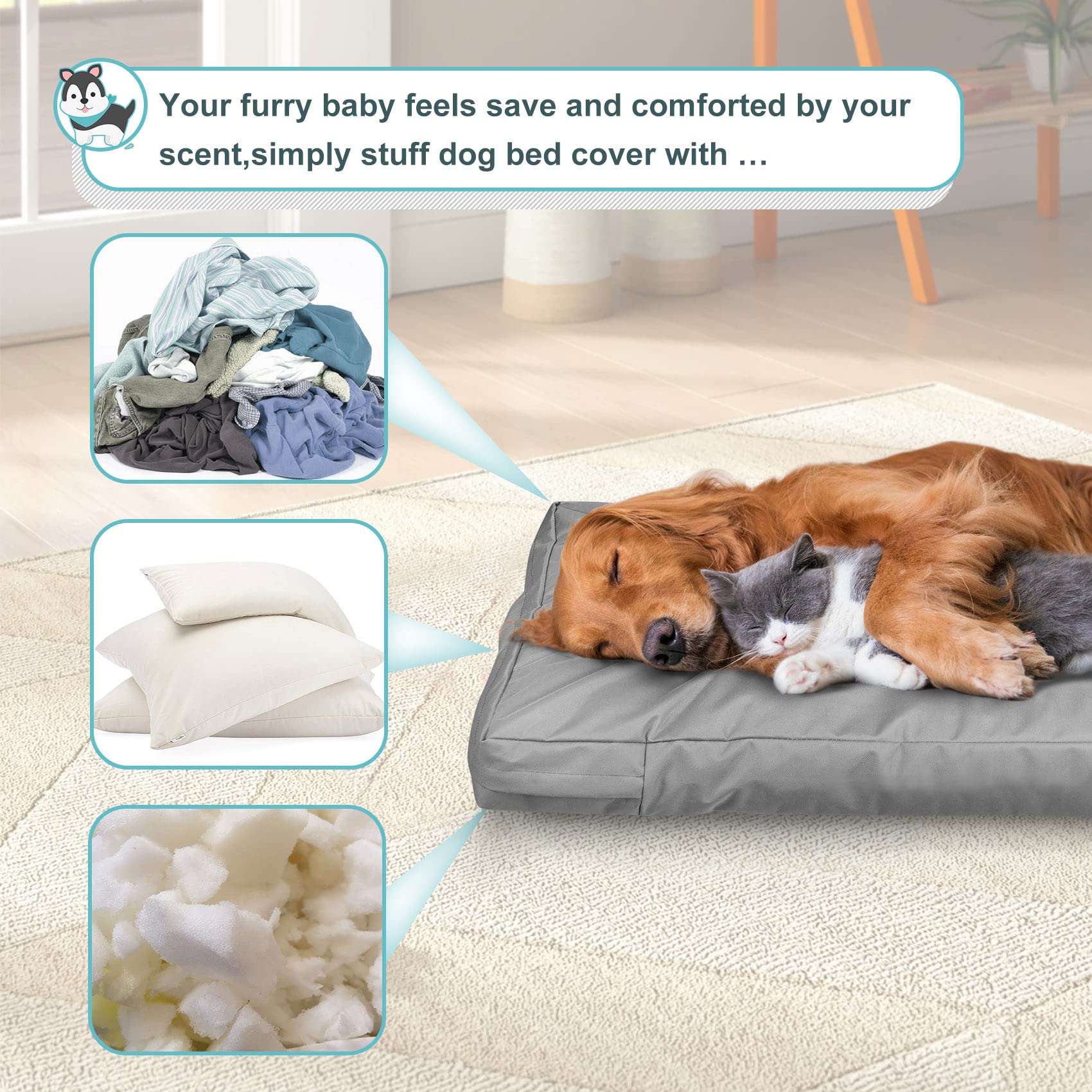 Explore Land easy-clean canvas surface cleans quickly with towel or machine wash.