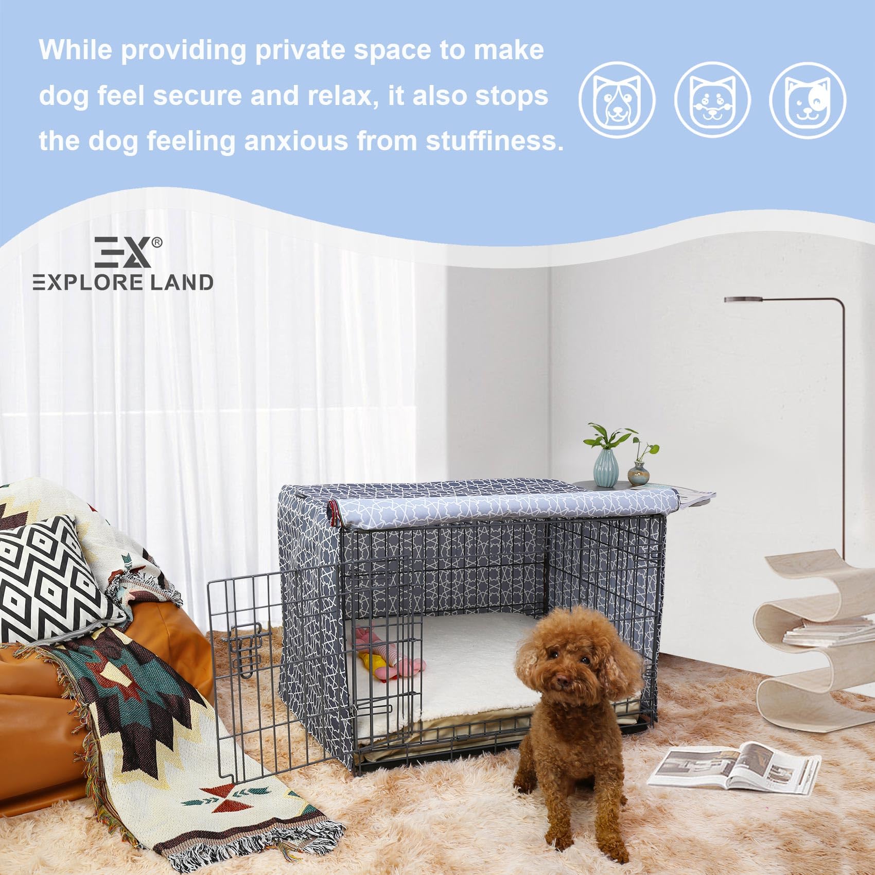 Explore Land crate cover easy installation over crate with four-secure sides