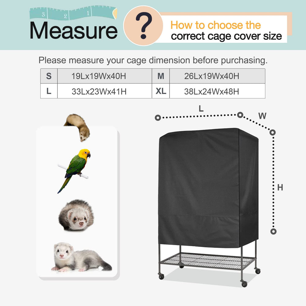 Explore Land pet cage cover side view highlights breathable privacy