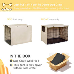 Explore Land universal-fit 24in crate cover fits many crates with secure, easy setup.