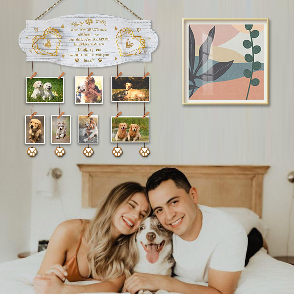 EXQUIDECA memorial board wall mount with sawtooth hanger for easy hanging.