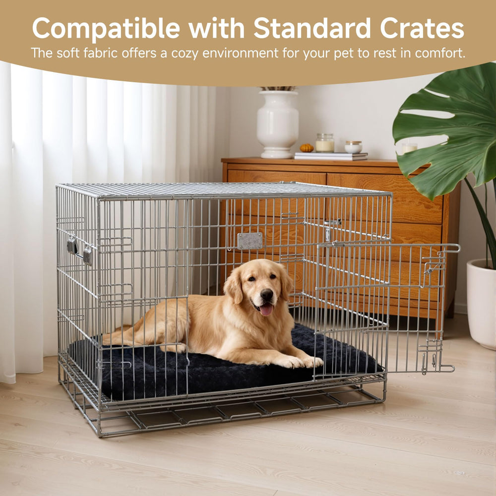 Exsnugy 47x29 inch bed mat offering spacious lounging for large dogs