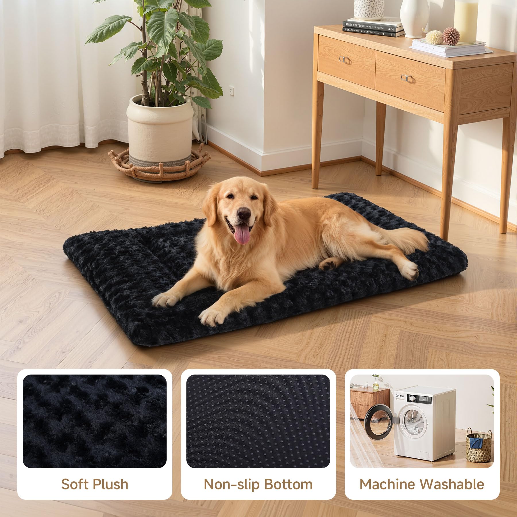 Exsnugy soft plush interior emphasizes inviting warmth during rest