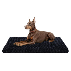 Exsnugy washable dog bed mat with ultra-plush surface for cozy naps