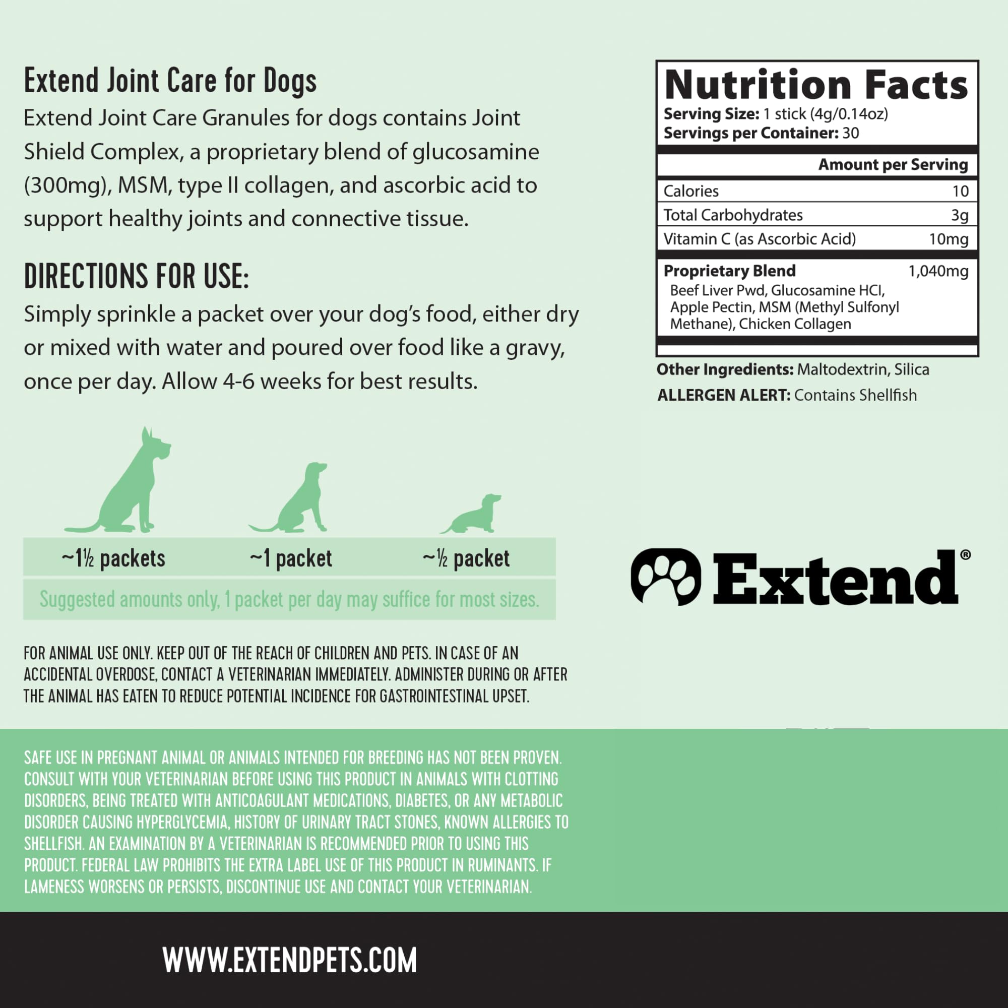 Extend Joint Care msm—methylsulfonylmethane for general joint health.