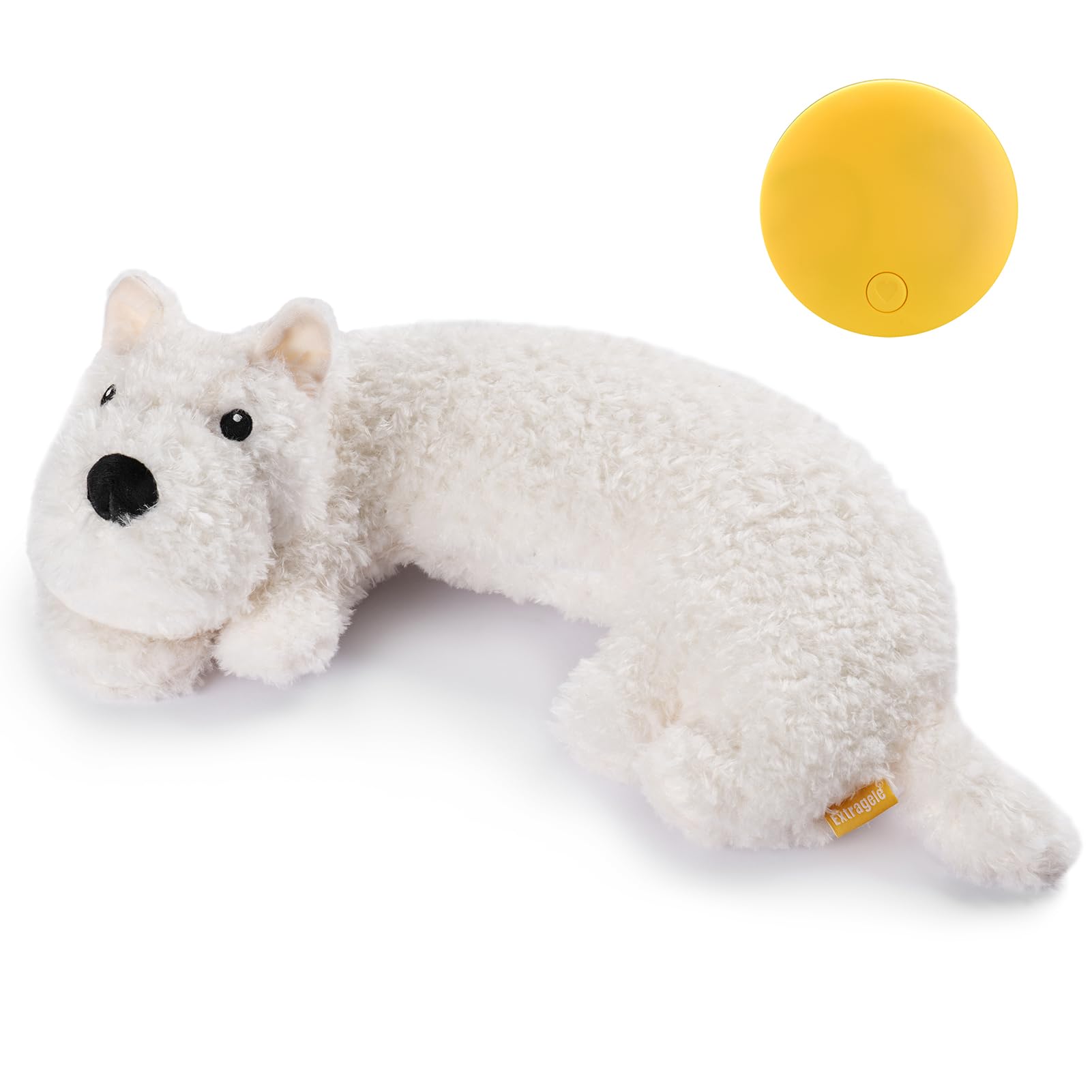 Extragele Puppy Heartbeat Toy close-up of the heartbeat mechanism calming dogs.