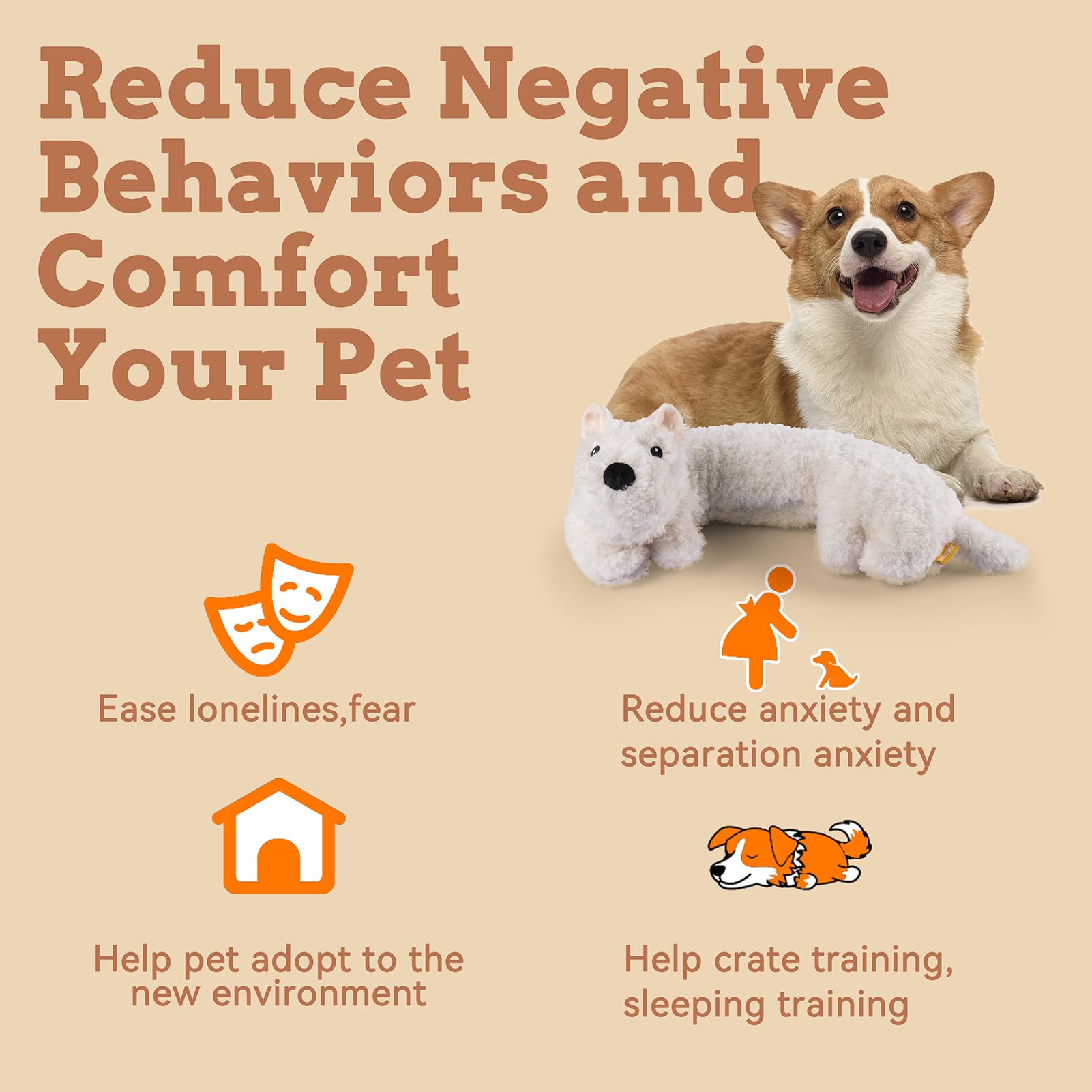Extragele Puppy Heartbeat Toy safe hypoallergenic fabrics for pets.