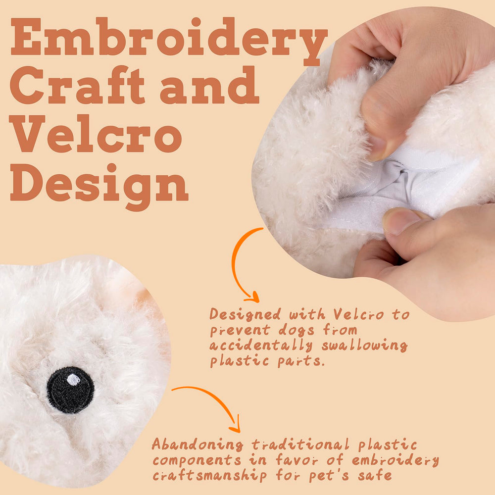 Extragele Puppy Heartbeat Toy two heartbeat modes with switch button.