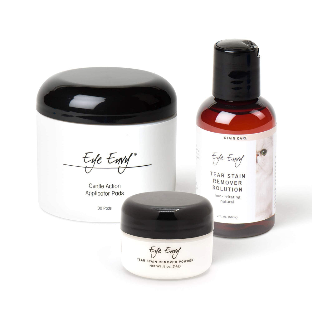 Eye Envy after-use shine on a cat’s eye area.