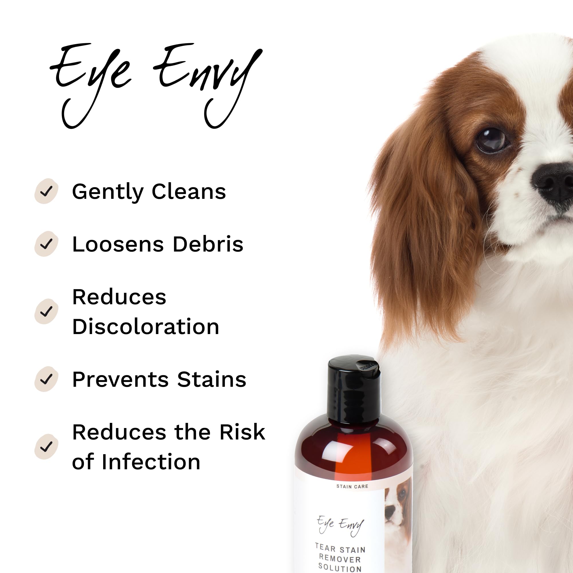 Eye Envy applicator pad for precise tear stain cleaning around eyes