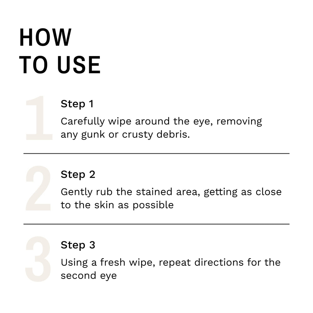 Eye Envy Tear Stain Wipes recommended by breeders vets and groomers